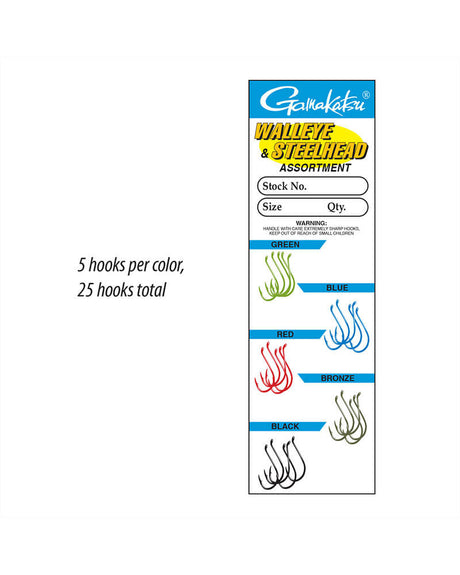 Gamakatsu Size 2 Octopus Assortment - 25 Pack 02509