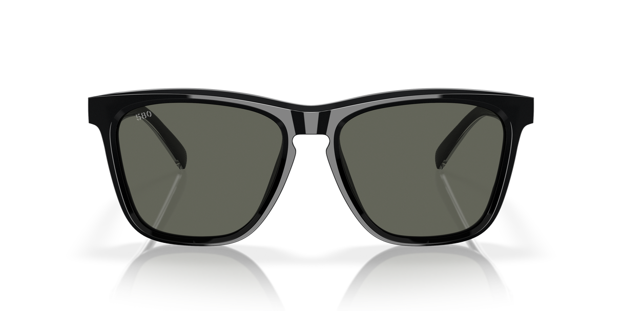 Costa Ulu Large — Black Acetate Frame, Gray Polarized Lightwave Glass (201401)