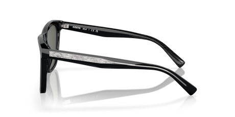 Costa Ulu Large — Black Acetate Frame, Gray Polarized Lightwave Glass (201401)