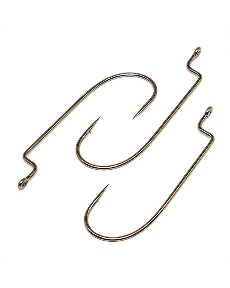 Gamakatsu Worm Hook, Offset Shank, O'Shaughnessy Bend 07109 - Bronze - #1