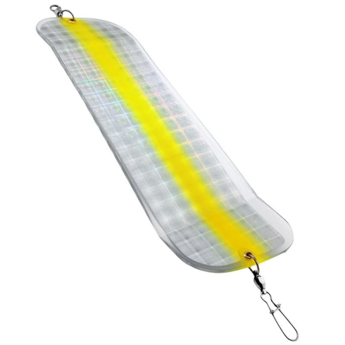 Gibbs Highliner #3 8" Flasher - UV Chartreuse Stripe 0777-3CHSUV