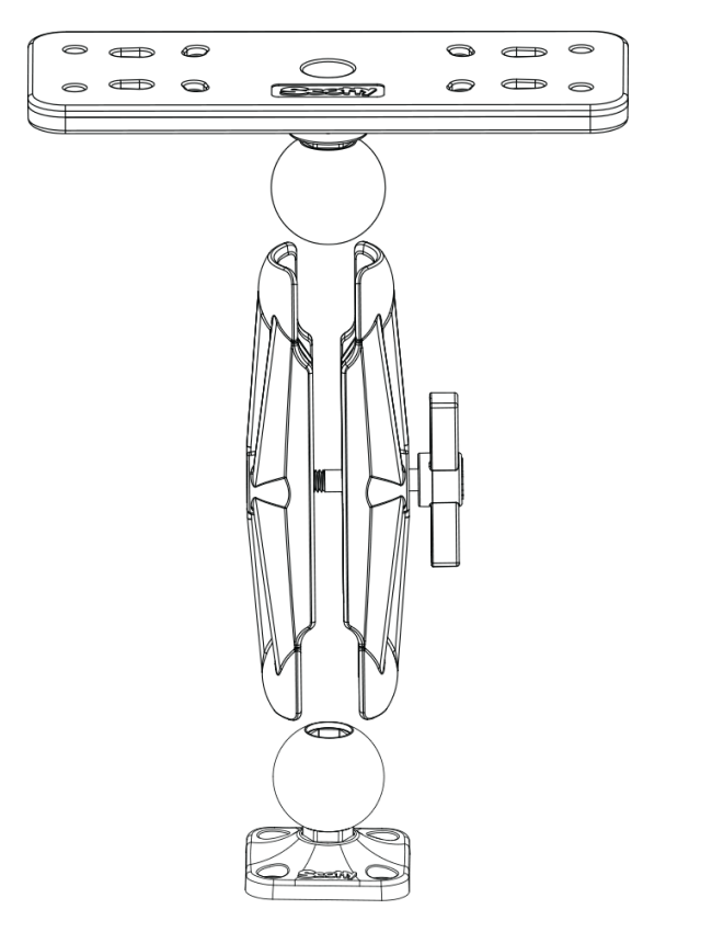 Scotty 1.5" Ball System Top Plate 165