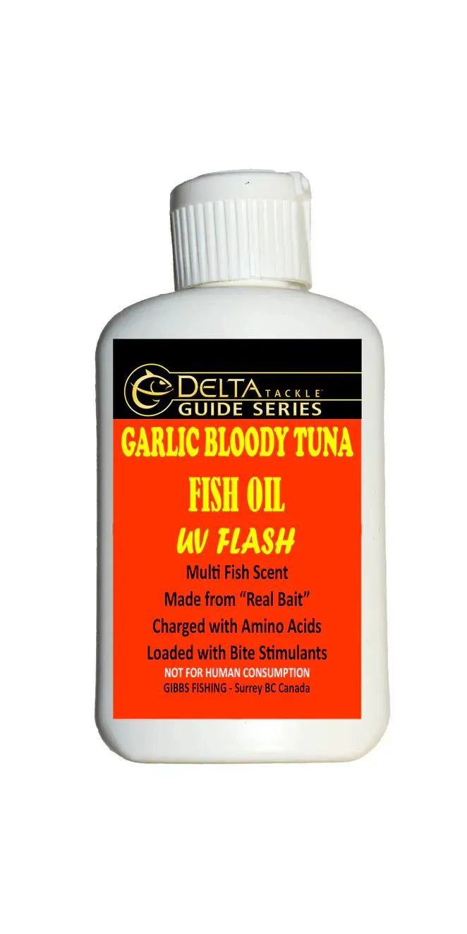 Gibbs Delta Guide Series Real Bait Scent - Garlic Bloody Tuna Oil with UV Flash Gibbs Delta