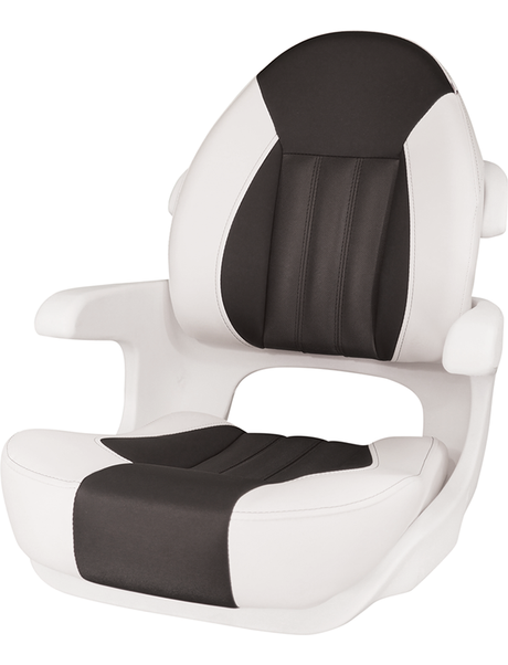 *Tempress ProBax Captains Elite Chair 68351 - White/Blue/Carbon