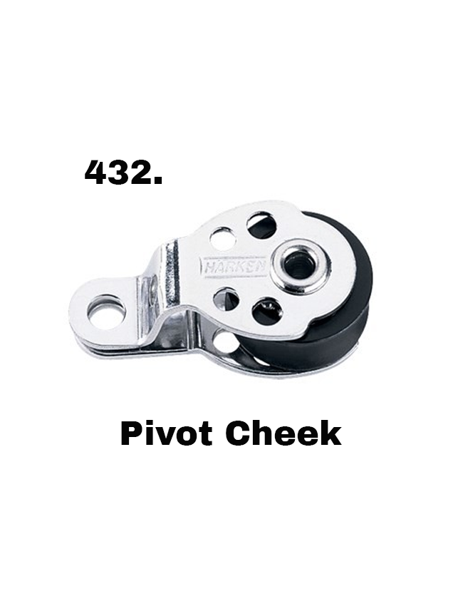 Harken Small Blocks - 16mm 416 - 405. Single with Becket