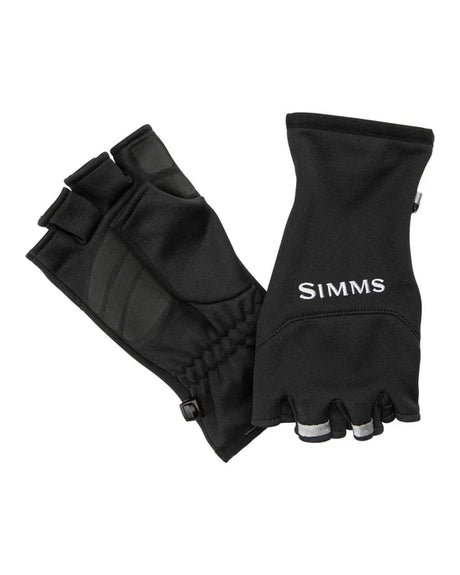 Simms Wool Half-Finger Gloves Black - Small