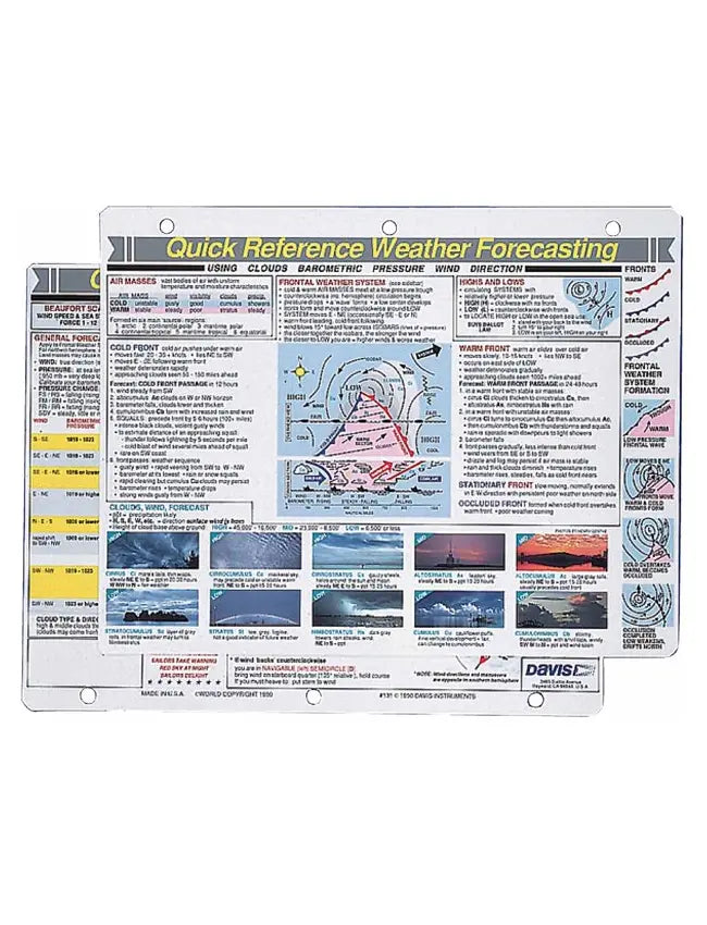 Davis Quick Reference Cards 126 - Small Craft Seamanship/Boating Guide