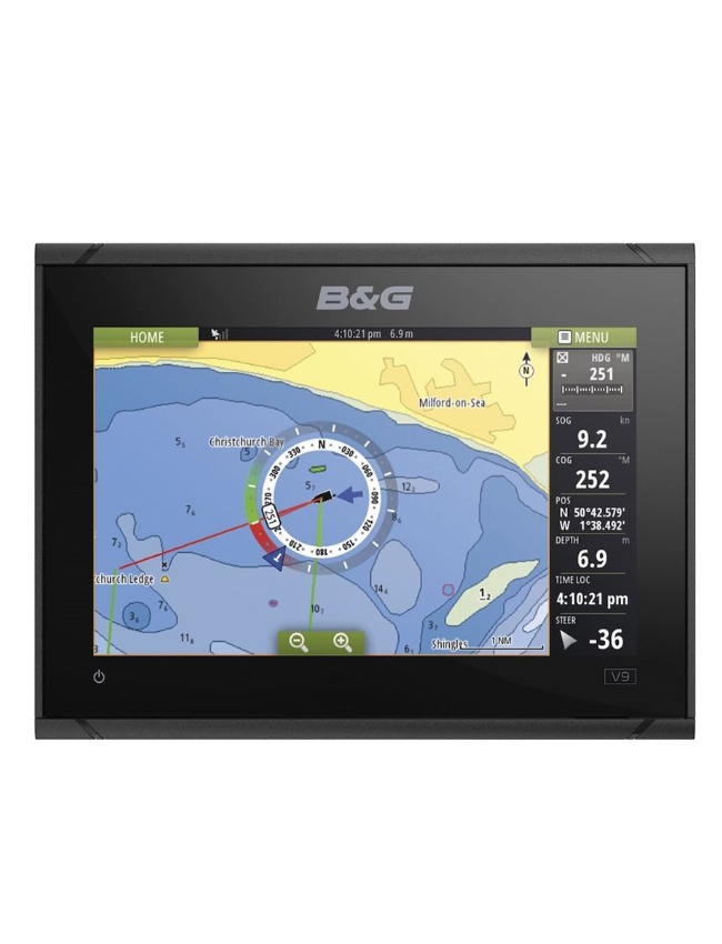 B&G Vulcan 9 with C-MAP DISCOVER charts