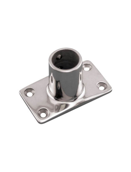 Stainless Steel Rail Fitting 1" - Rectangular Base CH3291 - 60 degree