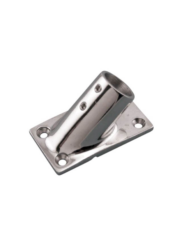 Stainless Steel Rail Fitting 1" - Rectangular Base CH3291 - 30 degree