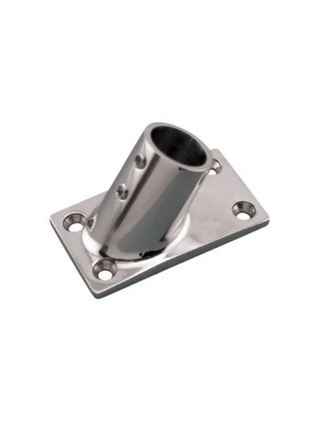 Stainless Steel Rail Fitting 7/8" - Rectangular Base CH3270 - 45 degree