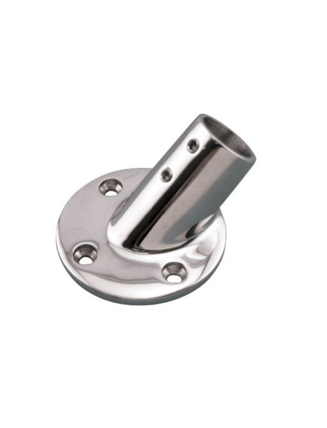 Stainless Steel Rail Fitting 1" - Round Base CH3211 - 30 degree