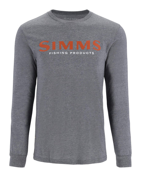 Simms Logo Longsleeve Shirt - Athletic Heather - S