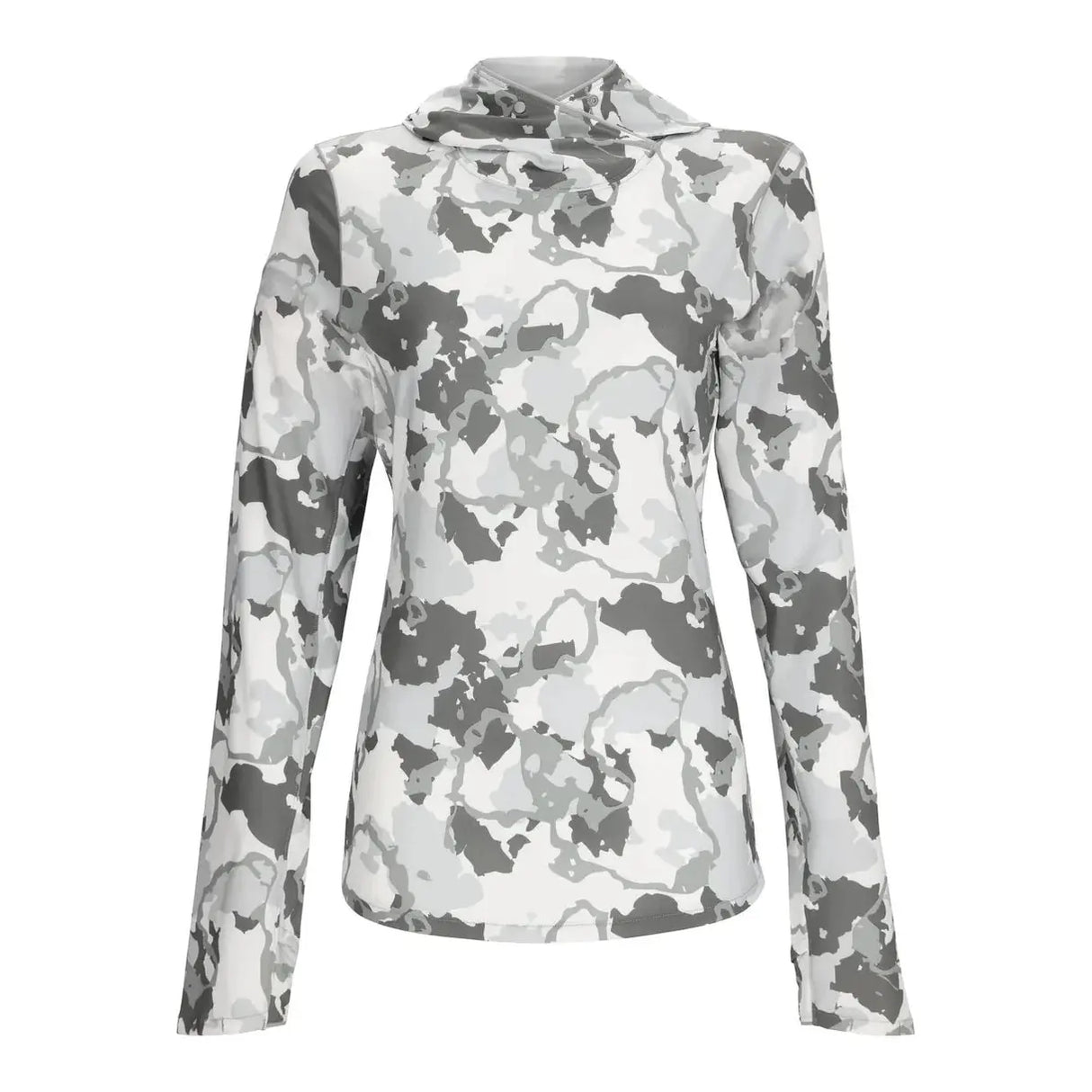 Simms Women's SolarFlex Hoody - Regiment Camo Cinder Simms Fishing
