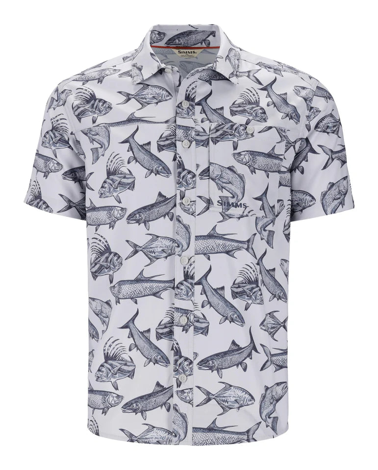 Simms M's Challenger SS Shirt- Saltwater Sterling - S