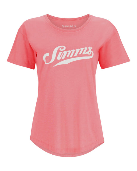 Simms Women's Script T-Shirt - Coral