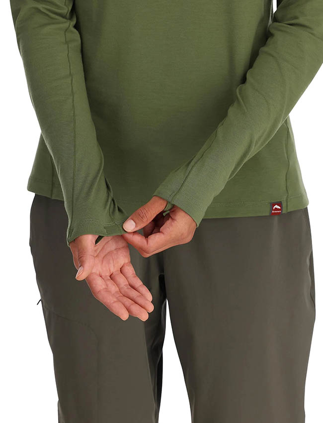 Simms W's Glades Hoody - Dark Clover Heather 13929-1085-10 - L