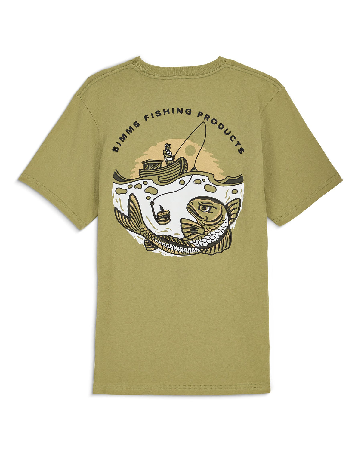 Simms Kid's Baited T-Shirt - Tent Green