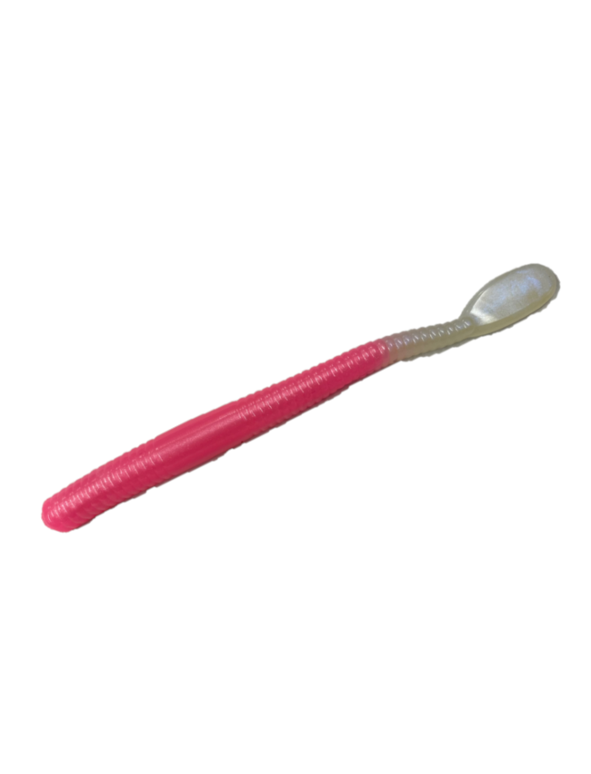 Western Fishing Operations PD Worm 10pk - Pink Pearl White 3.5-PPW - 4.5"