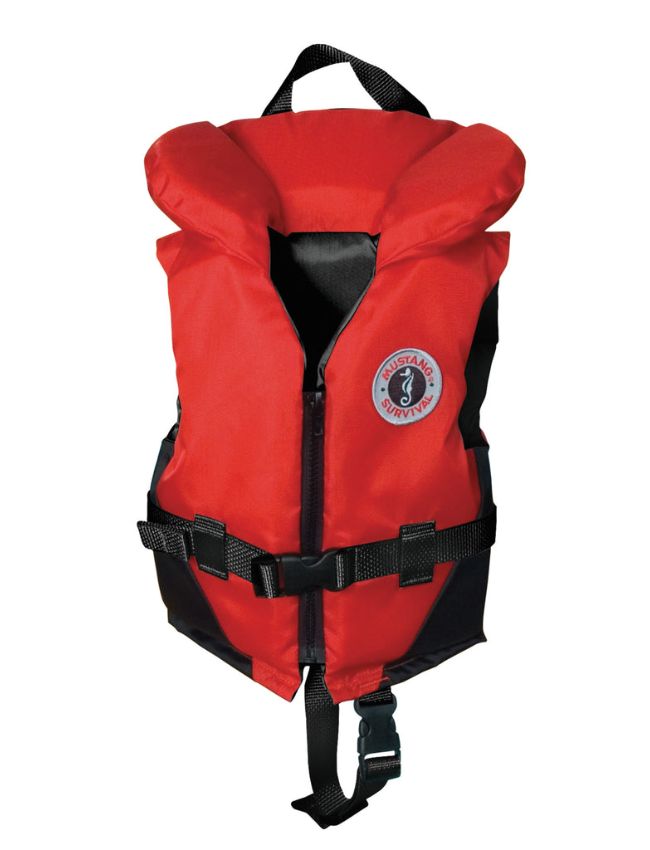 Mustang Children's Classic Nylon Red Vest MV1203 - MV1207 -Youth (60-90 Lbs)