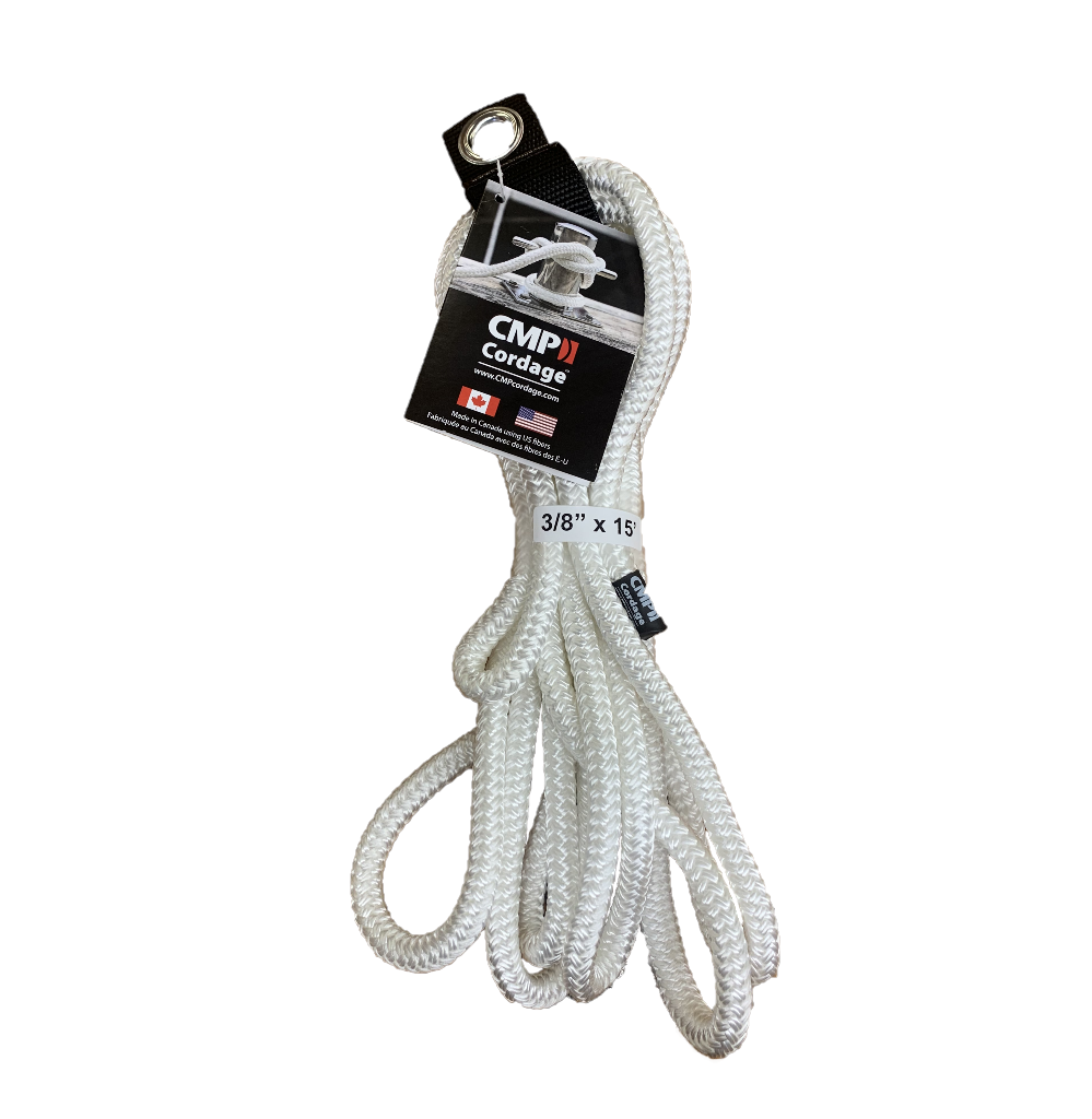 Canada Metal Dock Line - White - 1/2"