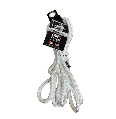 Canada Metal Dock Line - White - 1/2"