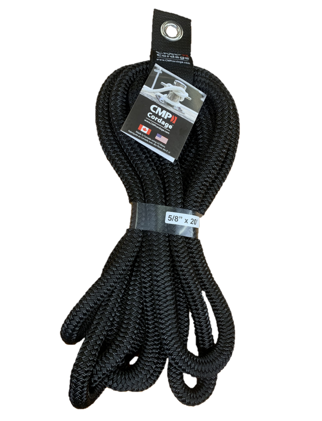 Canada Metal Dock Line - White - 3/8"