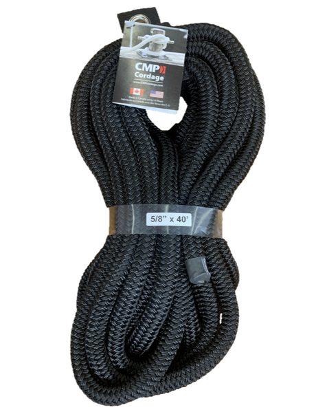 Canada Metal Dock Line - White - 3/8"