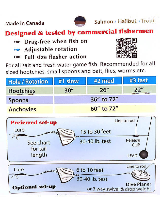 Kitetail Flasher - Chartreuse Glow KT135