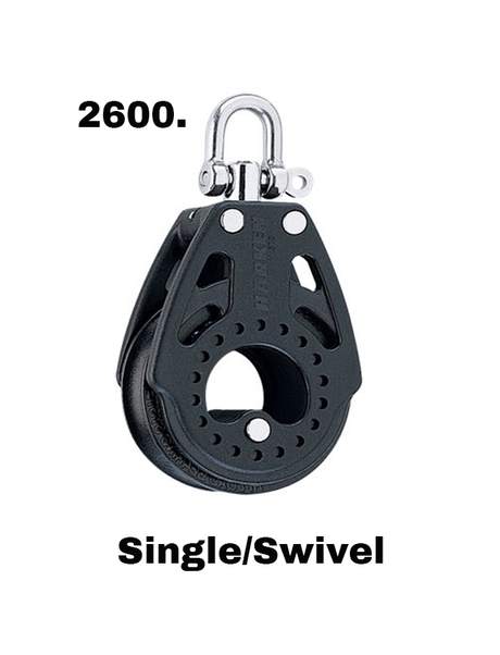 Harken Carbo Air Blocks - 57mm 2600 - 2602. Double Swivel