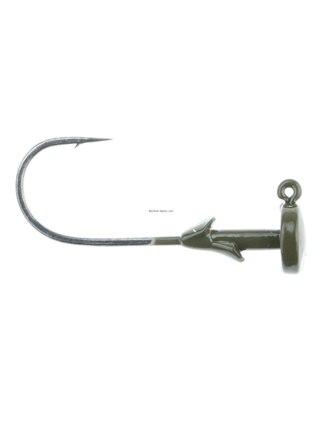 Freedom Ned Head 2/0 Gamakatsu - Green Pumpkin