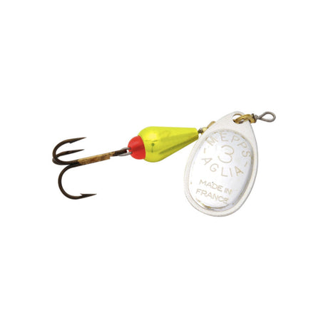 Mepps Aglia Brite In Line Spinner - #3 1/4oz Silver/Chartreuse