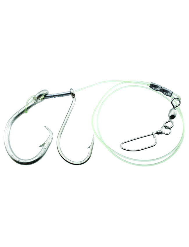Gibbs Halibut Rig - Perlon With Snap 10/0S, 16/0 Circle 0224P-1016