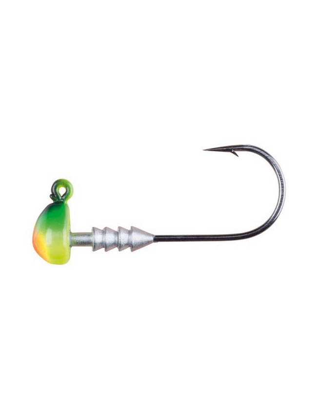 Berkley Half Head Jig Head - Firetiger - 1/8oz - 1/0 Hook - 7 Pack