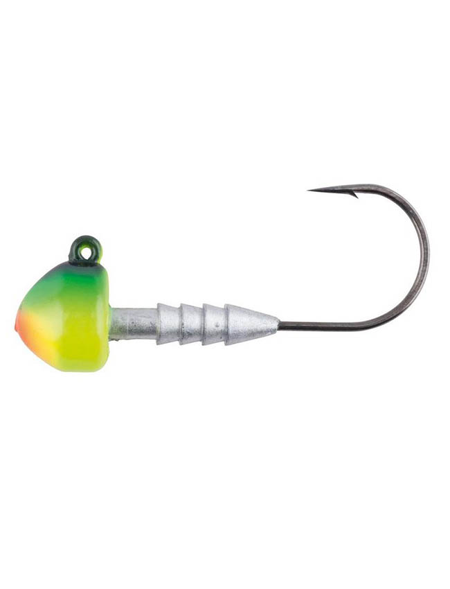 Berkley Half Head Jig Head - Firetiger - 3/8oz - 3/0 Hook - 5 Pack