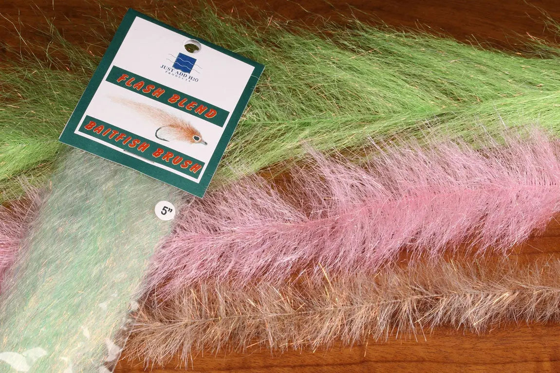 Hareline Flash Blend Baitfish Brush - Anchovy 2" Hareline Dubbin