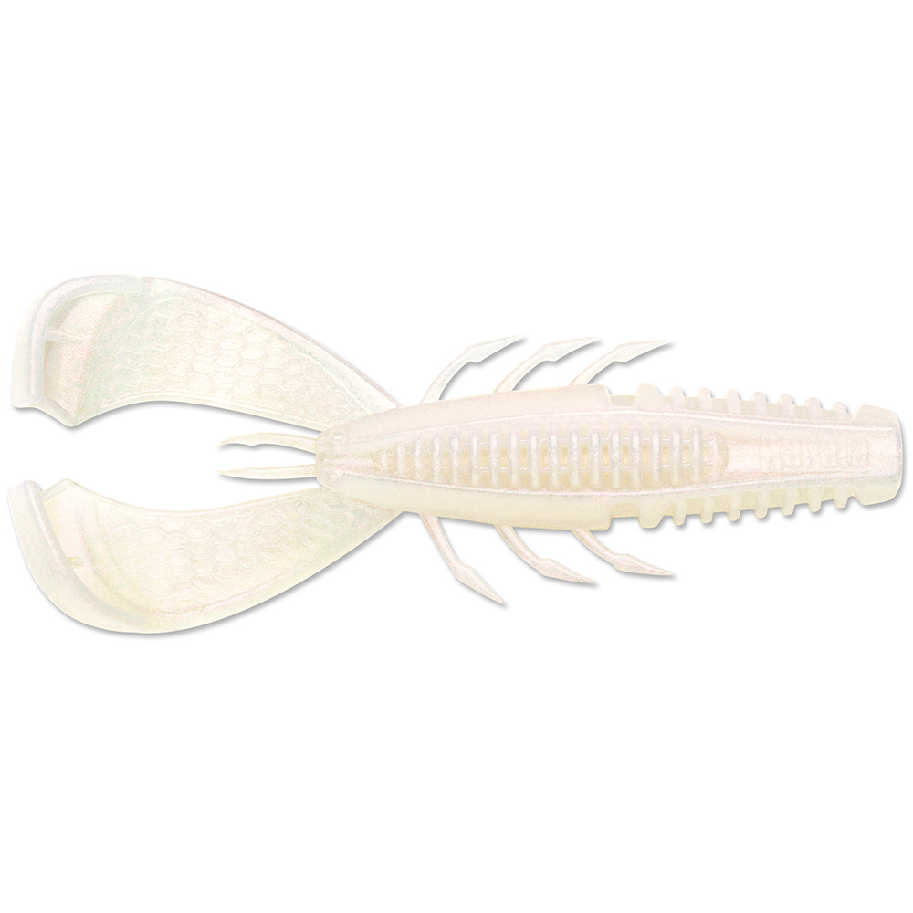 Rapala CrushCity Cleanup Craw - Albino Pearl, 3.5" 7 Pack