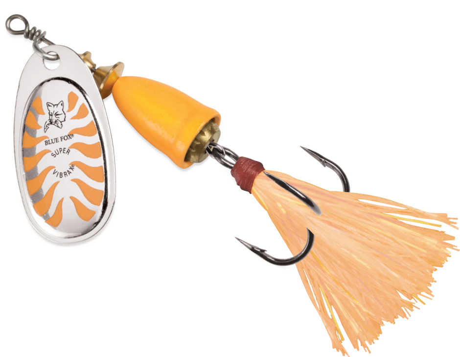 Blue Fox Classic Vibrax Glow - Glow Orange, 3/16oz