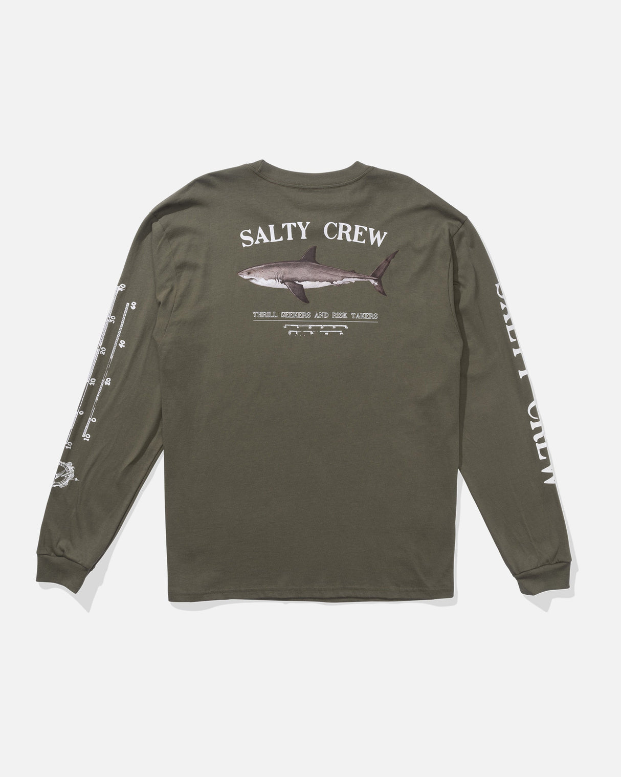 Salty Crew Bruce Classic Long Sleeve Tee - Dusty Olive