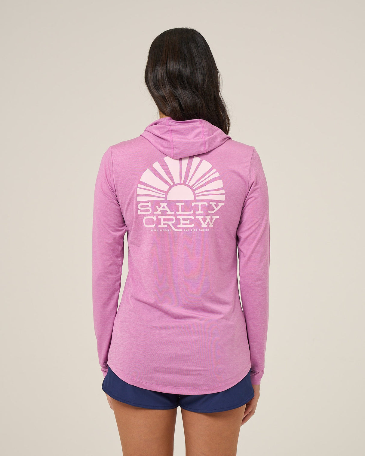 SALTY CREW SUNSHINE HOODED SUNSHIRT VIOLET XS