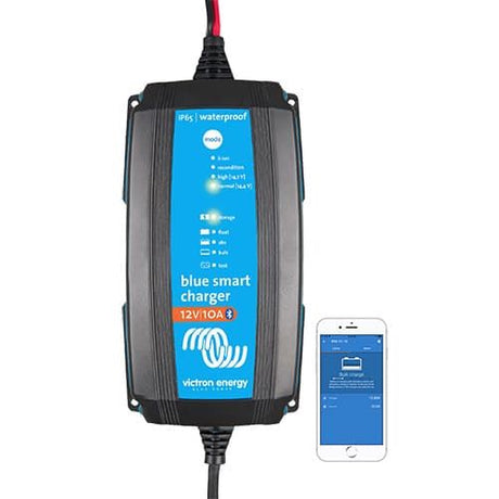 Victron Energy Blue Smart IP65 Charger 12/7(1) 120V NEMA 1-15P BPC120731104R