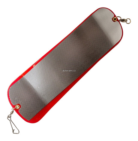 Hot Spot 11" Flasher - Red Silver Embossed