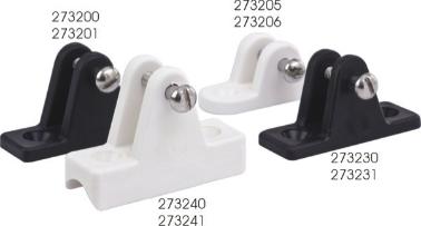 Seadog - TOP MOUNT HINGE FITTINGS Injection Molded Nylon 273200-1 - 7/8"" x 2-7/16" - White