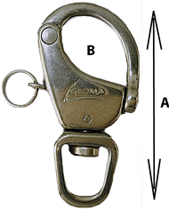 Snap Shackle With Ring - 90mm