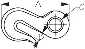 Seadog - EYE GRAB HOOK Investment Cast 316 Stainless Steel 146740