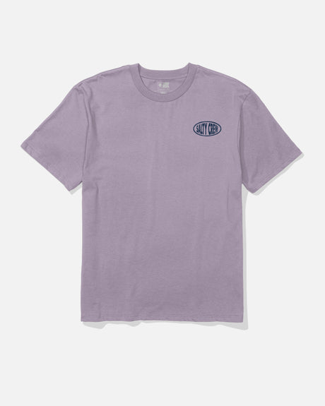 Front view of the Signage Classic Tee - Berry.