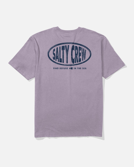 Back view of the Signage Classic Tee - Berry.