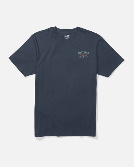 Front view of the Fishing Co Tee - Navy.