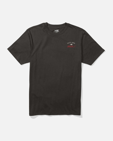 Front view of the Whaler Icon Tee - Black.