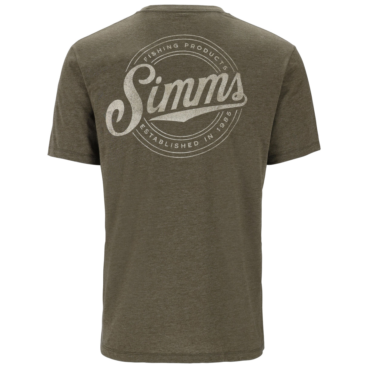 Simms Men's Circle Lockup T-Shirt - Military Heather